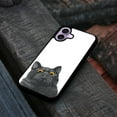 thumbnail image 4 of WIRESTER Shockproof Soft Rubber Cover Case for Apple iPhone 17 6.3" 2025, Black Bombay Kitten Cat, 4 of 5