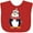 Red, variant on Inktastic Cuddly Christmas Penguin Boys or Girls Baby Bib