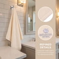thumbnail image 3 of Unique Bargains Ultra Soft Cotton Hand Towel with Cute Embroidery Beige 2pcs, 3 of 8