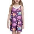 thumbnail image 2 of ATOGUTA Dress for Girls Casual Summer Spaghetti Straps Easter Romper Dresses with Pockets for Kid Size 3T-10. Multicolor, 2 of 6