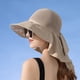 thumbnail image 1 of Fiudx Sombrero de Verano, Ala Ancha con Protección para El Cuello, Algodón Ligero y Transpirable, Accesorio para Actividades Al Aire Libre, Diseño Moderno, Ideal para Senderismo, Pesca y Playa. Negro, 1 of 6