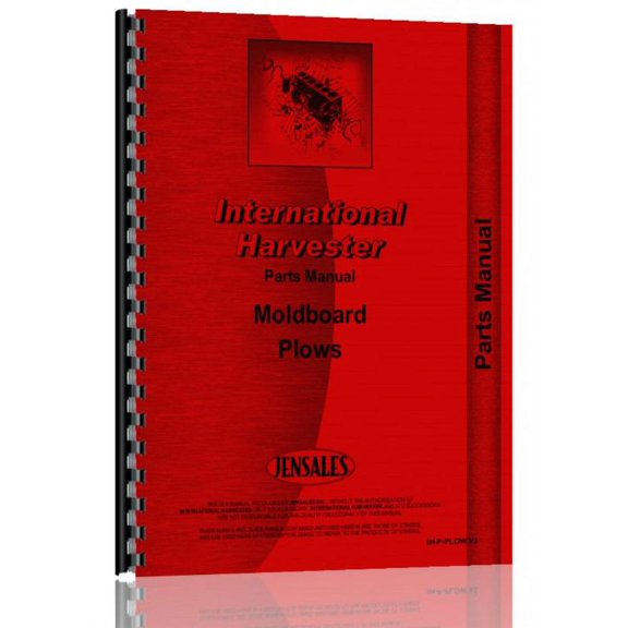 International Harvester 510 Plow Parts Manual