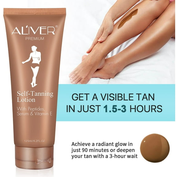 Aliver Self-Tanning Lotion, Sunless Tanning Lotion for All Skin Tones,Body Moisturizer,4.25 fl.oz