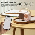 thumbnail image 2 of Baolira Altavoz Bluetooth retro mini altavoz inalámbrico, altavoz Bluetooth para exteriores con sonido estéreo nítido, graves ricos, altavoz portátil, las mejores ideas de regalos de cumpleaños para m, 2 of 5