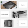 thumbnail image 5 of Outdoor Grill Pan Enamel Grilled Pan Non-stick BBQ Pan Multi-function Grilling Pan Picnic Supply, 5 of 5