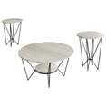 thumbnail image 4 of Castle Place Modern 3- Pieces Coffee Table Set, Light Grey, 4 of 14