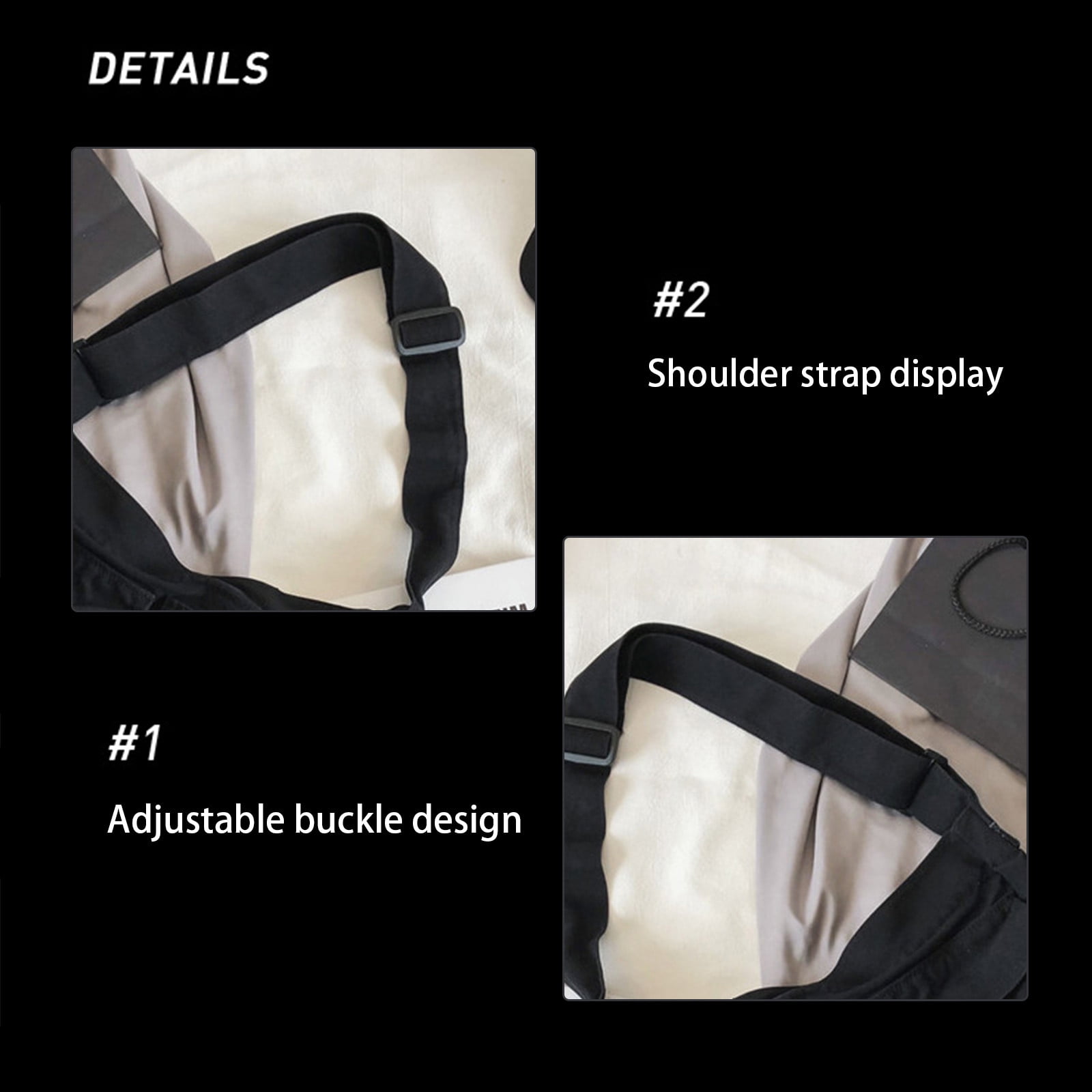 Large Crossbody Bags for Women, Black Men Sling Bag Messenger Bag, Medium Work Shoulder Purse Phone Pouch Bag Side Crossover Handbag with Adjustable Strap for Workout Running Traveling Hiking