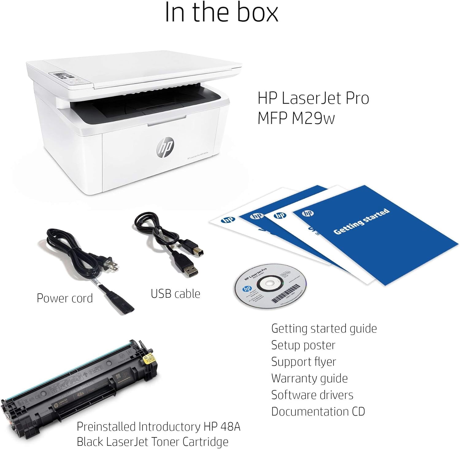 HP Laserjet Pro M29w All-in-One Wireless Monochrome Laser Printer with Mobile Printing (Y5S53A) (Sold without manufacturer warranty)