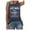 Navy, variant on Workout Tank Tops Woman Classic Western Country Music Festival Sleeveless Round Neck Graphic Tees Dark Gray Basic Fitted Summer Clothes L