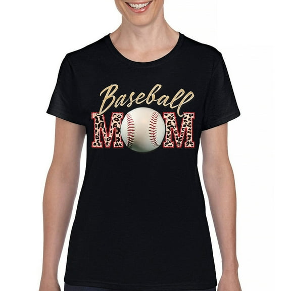 Baseball Mom T-Shirt Funny Mom of Boys Best Sports Team Game Practice Children Mother's Day Gift Idea Women's Tee
