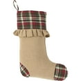 thumbnail image 2 of Burlap Ruffle Stocking 11x15, 2 of 2