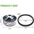 thumbnail image 3 of Replacement Extractor Blade for NutriBullet 600w 900w Pro Extractor Series with Silicone Rubber Gaskets Seal O Ring for NutriBullet Blender Blade, 3 of 5