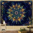thumbnail image 3 of Gojian Boho Floral Mandala Tapestry Wall Hanging Pink Bohemian Flower Medallion Tapestry Aesthetic Watercolor Hippie Indian Small Tapestries for Bedroom Living Room Dorm Decor, 3 of 6