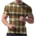 thumbnail image 2 of Men's 2026 Muscle Tops Comfortable Waffle Knit Pullover Shirts Casual Elastic Printed T Shirts Soft Loose Fit Short Sleeve Tees Relaxed Round Neck Outfits Modern Clothing Top, 2 of 6