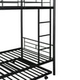 thumbnail image 5 of MERAX  Twin over Twin Metal Bunk Bed with Trundle Black, 5 of 5