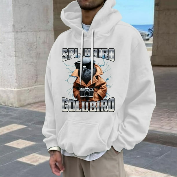 WILLBEST Sudaderas Deportivas para Hombre Sudaderas con Capucha y Sudaderas para Hombre Jersey Clásico De Mitología China con Tela y Diseño Cómodos para Uso Informal Mediana
