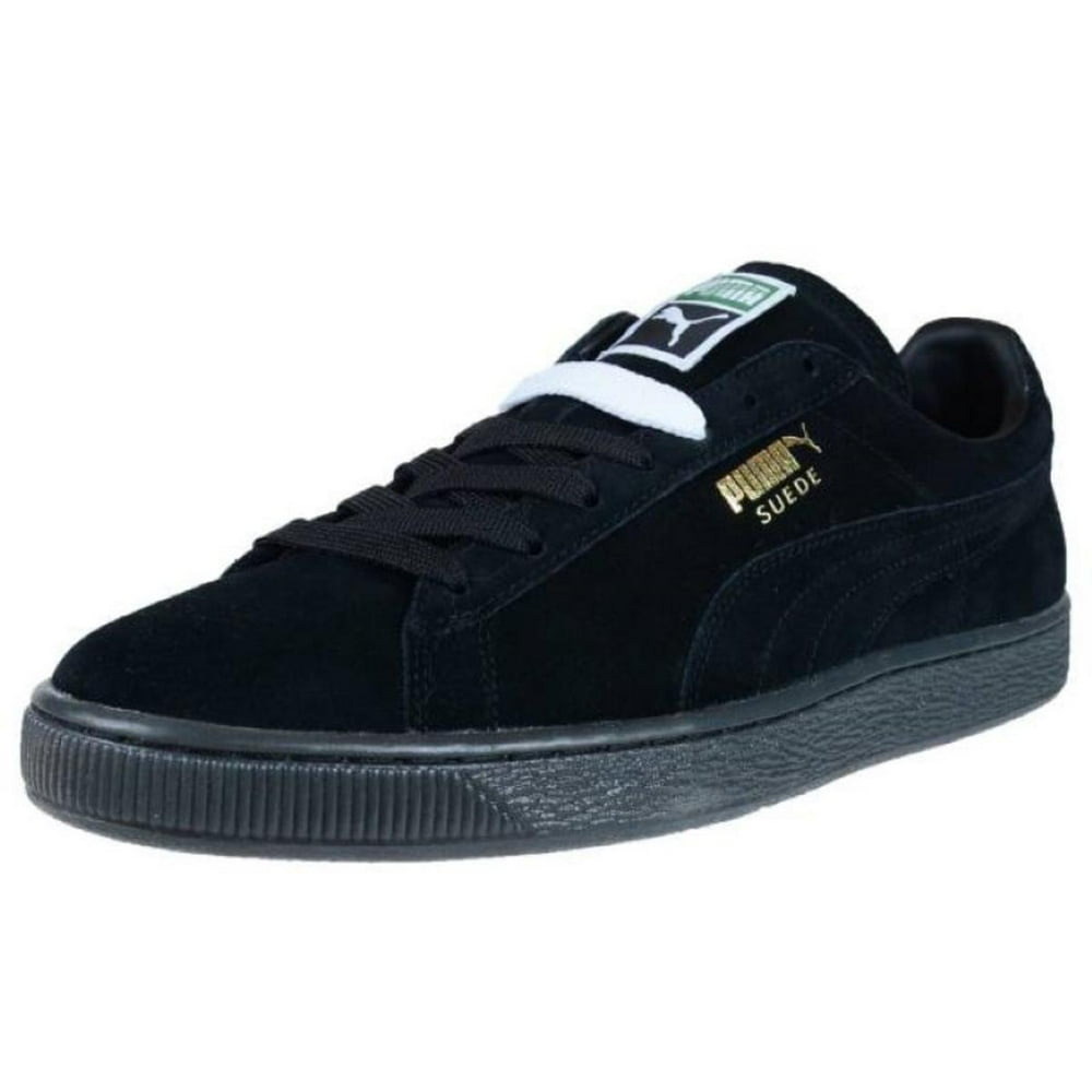puma suede black army