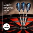 thumbnail image 2 of Darts Viper Astro, 80% tungsteno, punta blanda, 16 g, con funda azul, 2 of 8