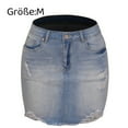 thumbnail image 1 of Faldas de verano para mujer, faldas vaqueras, minifaldas ajustadas, 1 of 6