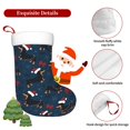 thumbnail image 5 of Daiia Christmas Dachshund Print Christmas Stocking，18"Large Knitted Xmas Stocking for Kids, Family Stocking for Fireplace Christmas Holiday Party Decoration, 5 of 7