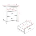 thumbnail image 3 of Prepac Yaletown White 2-Drawer Tall Nightstand, 3 of 5