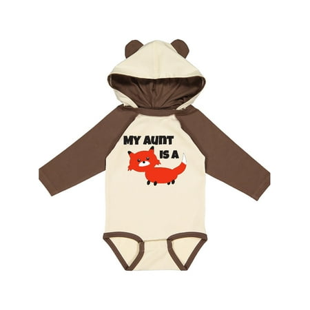 

Inktastic My Aunt is a Fox Gift Baby Boy or Baby Girl Long Sleeve Bodysuit