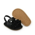 thumbnail image 3 of Baby Toddler Girls Soft Open Toe Summer Sandals Flower Princess Flat Shoes, 3 of 6