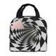 thumbnail image 1 of Easygdp 3D Vortex Illusion Bolsa Térmica Premium - Tela Oxford Impermeable, Gran Capacidad, Bolsillo Frontal, Unisex para Trabajo, Escuela, Actividades al Aire Libre y Picnics, 1 of 8