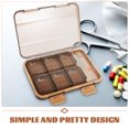 thumbnail image 2 of Mini Weekly Pill Box Portable Medication Organizer Compact Pill Dispenser Pocket-size Pill Case, 2 of 9