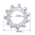 thumbnail image 5 of Boucles d'Oreilles en Acier Inoxydable de Forme de Fleur Creuse, 5 of 5