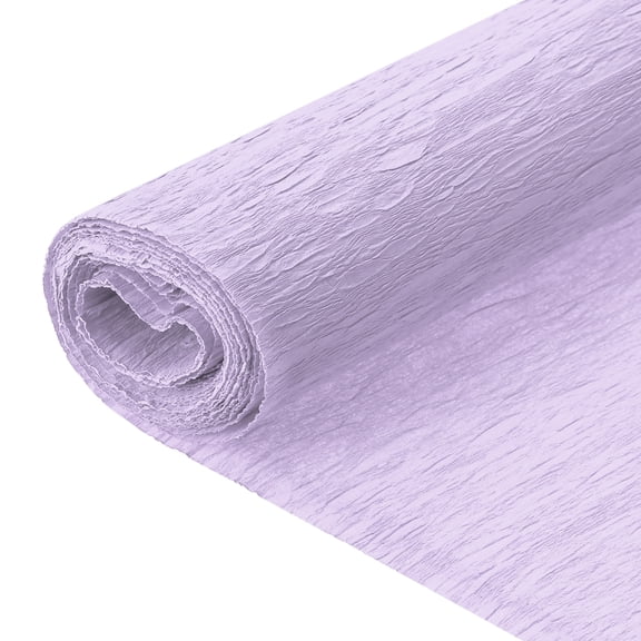 Uxcell Crepe Paper, 7.9ft Long 20 Inch Wide Light Purple Crepe Paper Roll
