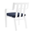 thumbnail image 5 of Modway Baxley Outdoor Patio Aluminum Armchair Set of 2 in White Navy, 5 of 8