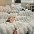 thumbnail image 4 of Luxury White Ruffled Seersucker Duvet Cover Soft Solid Color Bedding Set With Bed Sheet Pillowcases Single Queen King Size FGS, 4 of 7