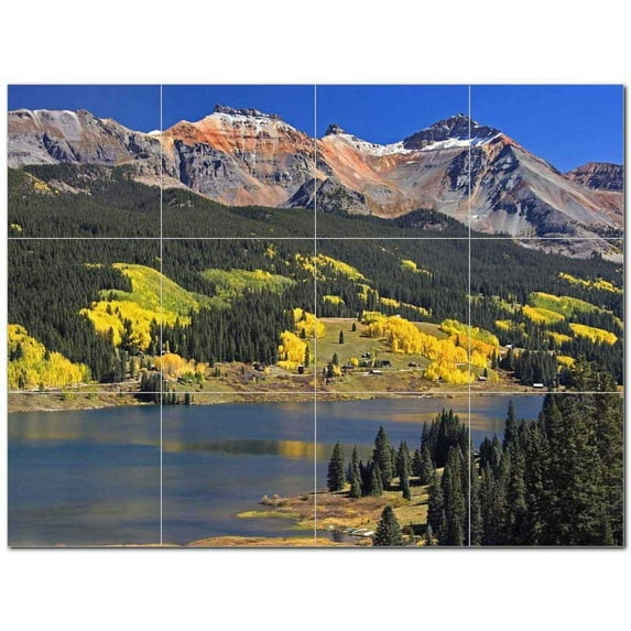 Mountain Photo Ceramic Tile Mural Kitchen Backsplash Bathroom Shower 405536-XL43