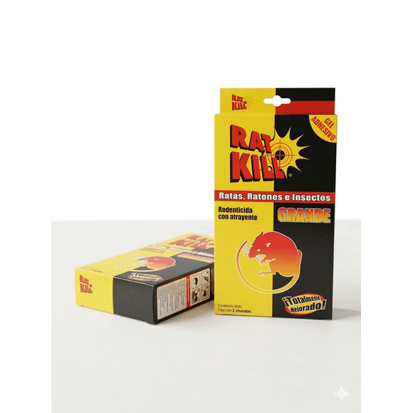 Trampas Adhesivas para Ratones 123x245 mm Set 4 Piezas con Atrayente