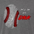 thumbnail image 3 of Wild Bobby, Baseball Fingerprint It's In My DNA, Sports, Men Premium Tri Blend Tee, Dark Heather, Medium, 3 of 5