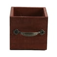 thumbnail image 2 of Travelwant Rustic Torched Wood Mail Holder Storage Box, Desktop Organizer Bin, 2 of 7