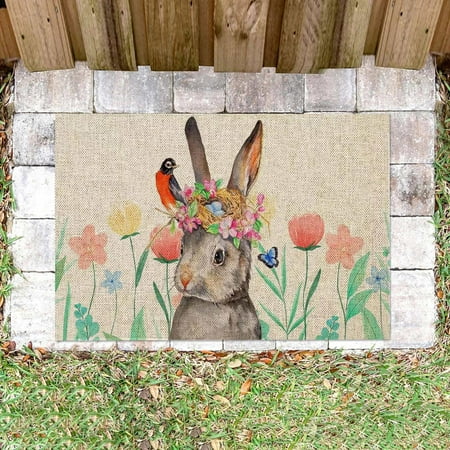 

Easter Bunny Carpet Kitchen Floor Decor40*60cm Fabric Dresser Closet Organizers and Storage Boxes Wash Bag for Underwear and Lingerie