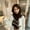 Brown, variant on Beige Scarfs Scarf Ladies' Isle Wool Knitted Scarf Artistic High End Warm and Cold Neck Wrap