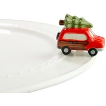 Nora Fleming Just Like The Griswolds (Woody Van with Tree) - Hand-Painted Ceramic Christmas Decor - Winter Minis for The Home and Office$$