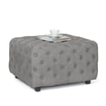 thumbnail image 2 of Homebeez Large Square Upholstered Tufted Ottoman Coffee Table,Large Footrest Ottoman, 2 of 7