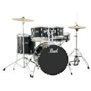 Pearl Roadshow RS505 5-Piece Drumset w/ Hardware & Cymbals - Jet Black