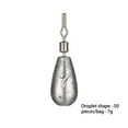 thumbnail image 4 of kurtrusly 50 Pieces Lead Sinker Drop Shot Compact Size Space Saving Functional Fishing Supplies Multipurpose Sweet Gift Weight Sinkers 7g, 4 of 6