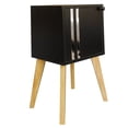 thumbnail image 1 of Buro Noche luz led Recamara MDF Franjas Color Negro, 1 of 1