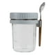 thumbnail image 3 of Xihbxyly Frasco de Avena para La Noche, Recipiente Personalizable para Desayuno, Diseño Hermético y a Prueba de Fugas, Recipiente de Vidrio Portátil y Fácil de Transportar, Solución para Preparar Com, 3 of 7