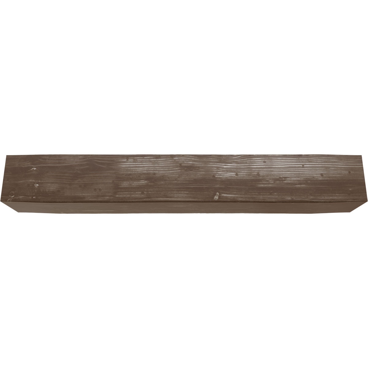 Ekena Millwork 12"W x 10"H x 18'L 3-Sided (U-beam) Sandblasted Endurathane Faux Wood Ceiling Beam, Vintage Mahogany