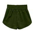 thumbnail image 5 of Women's Athletic Workout Shorts with Pockets Activewear Gym Shorts (Green XXXL), 5 of 5
