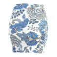 thumbnail image 2 of Doublju Women's Elastic Waist Stretch Bodycon Pencil Mini Skirt WHITEBLUE XL, 2 of 3