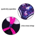 thumbnail image 6 of CHICTRY Girls One Piece Fish Scales Prints Swimwear Horse Patterns Swimsuit Pegasus Starry Black 10, 6 of 7