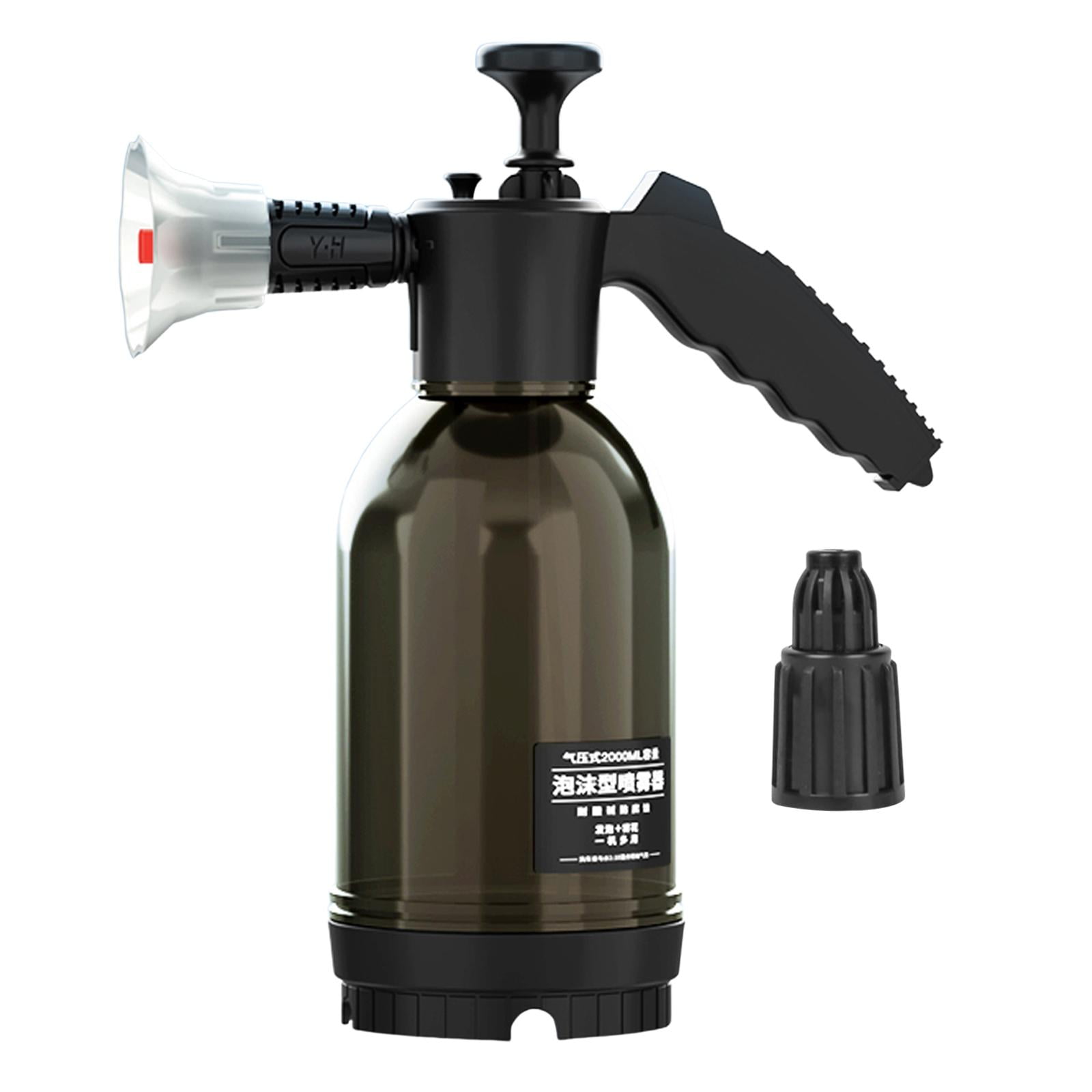 Carevas Foam Sprayer, Foaming Pump Hand Pressure Snow Foam Sprayer Water  Sprayer 2L with Two Nozzle 